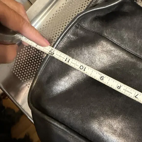 Coach Vintage Crescent Flap Turnlock Black Leather Shoulder/Crossbody Bag - Picture 15 of 16